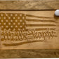 American Flag Gun Cabinet We The People Decorative and Secure Hidden Gun Safe (Natural)