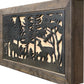 Large Hidden Gun Storage Cabinet Deer Scene Wall Decor - Deer In The Woods Concealed Gun Cabinet